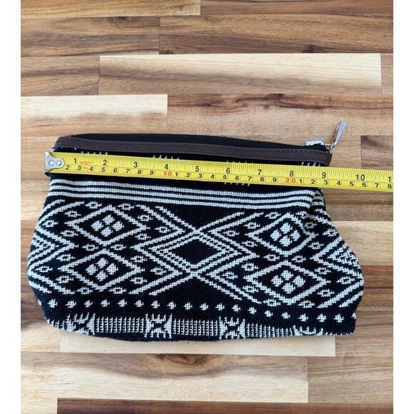 Jewell by Thirty-One Bag Tribal Rio Weave Print Black White with Accessory Bag‎ - Picture 8 of 11